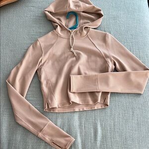 Free People cropped waffle jacket XS